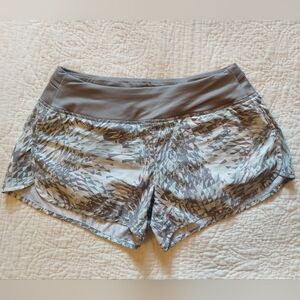 Nike Dri-Fit Running Shorts In Gray Geometric Print